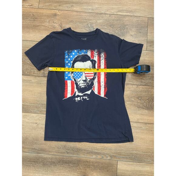 Patriotic Abraham Lincoln Tshirt Adult Size Large Fourth of July Red White Blue - Picture 5 of 7